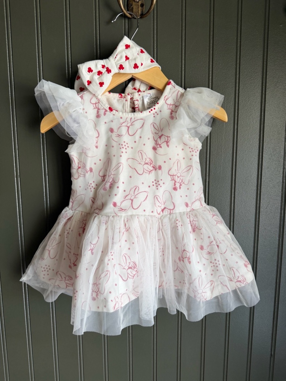 Disney Baby Minnie Mouse dress with bloomers and head bow